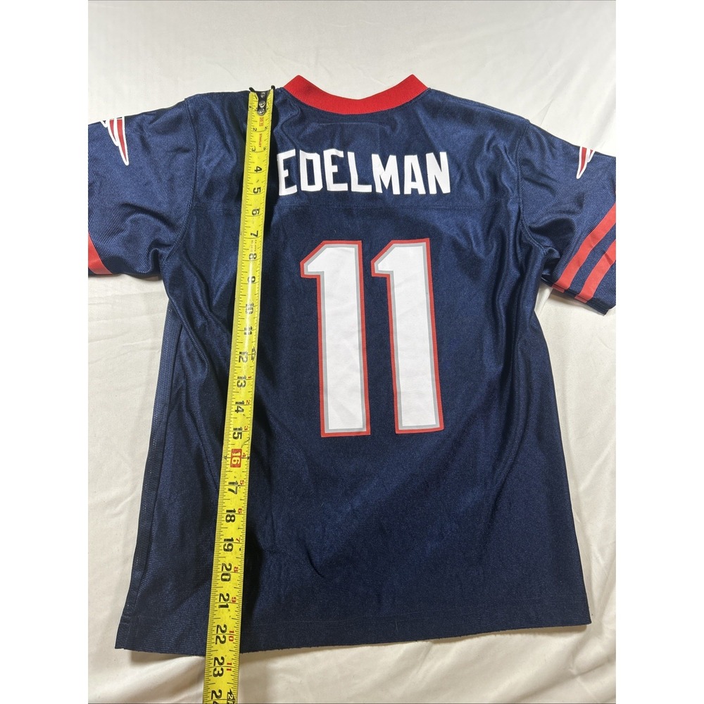 NFL Jersey Boy's Large New England Patriots Short Sleeve Pullover V-Neck - Picture 5 of 6